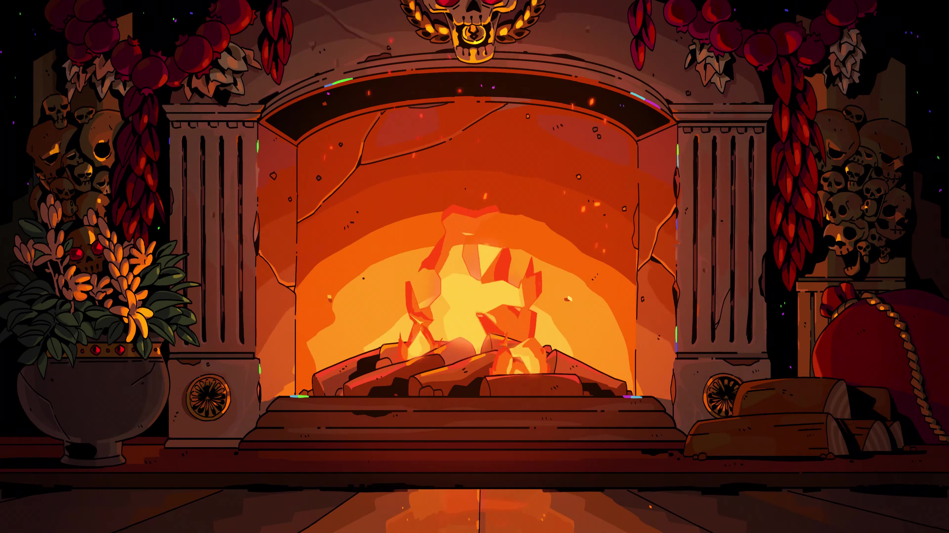 HOUSE OF HADES YULE LOG Live Wallpaper Live Wallpaper