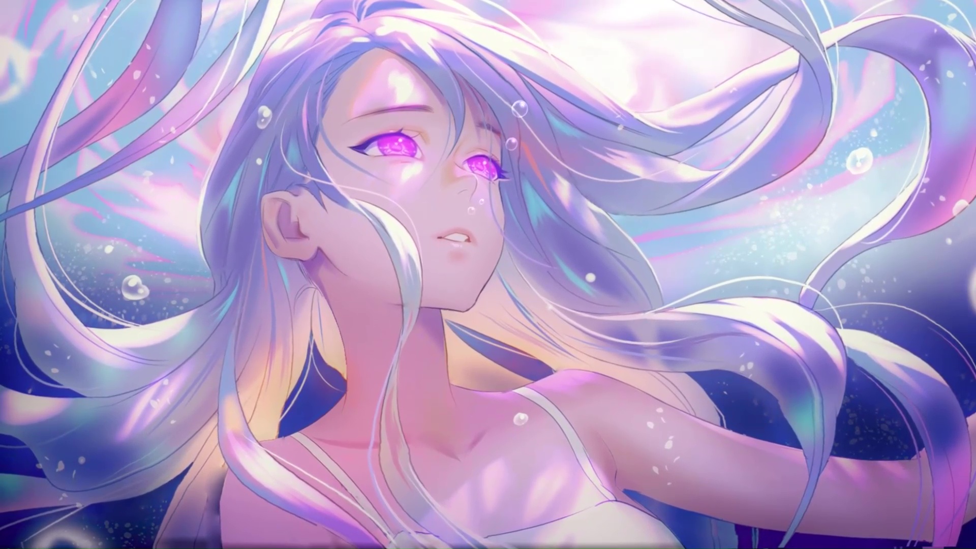 Underwater Anime Girl Live Wallpaper - Live Wallpaper